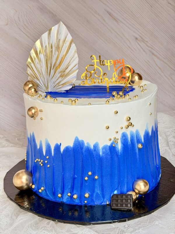 Blue Highlights Cake