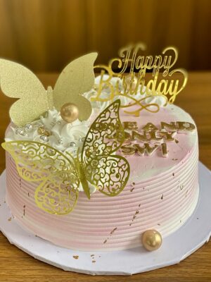 Butterfly Budget Cake