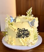 Cream Floral Cake