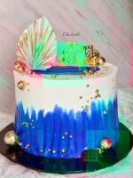 Blue Highlights Cake