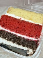 Triple Delight Cake Slice