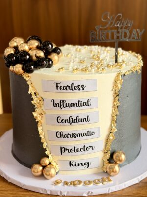 Words-Themed Cake