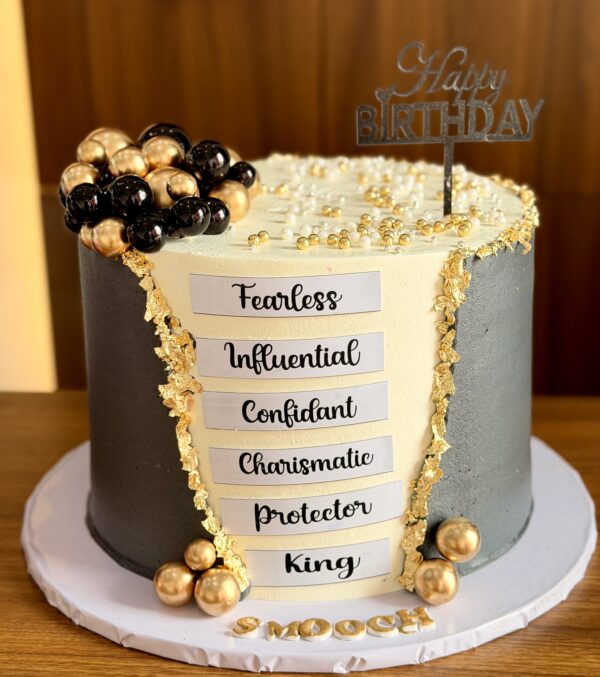 Words-Themed Cake