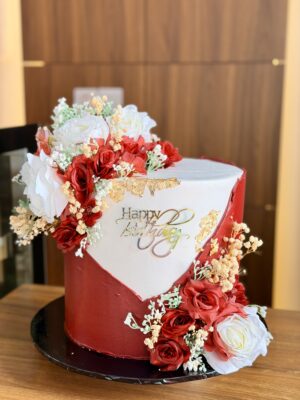 Floral Delight Whipped Cream Cake